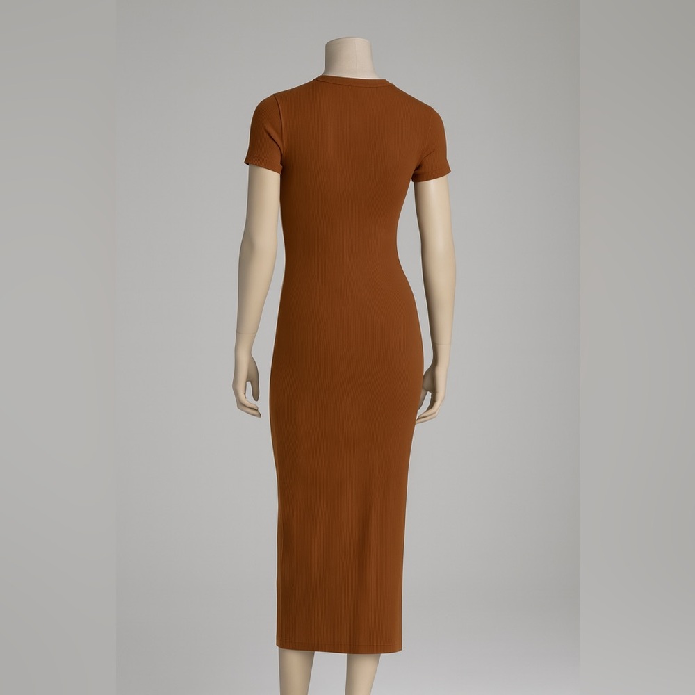 Fashion Nova Brown Midi Dress - Picture 2 of 3